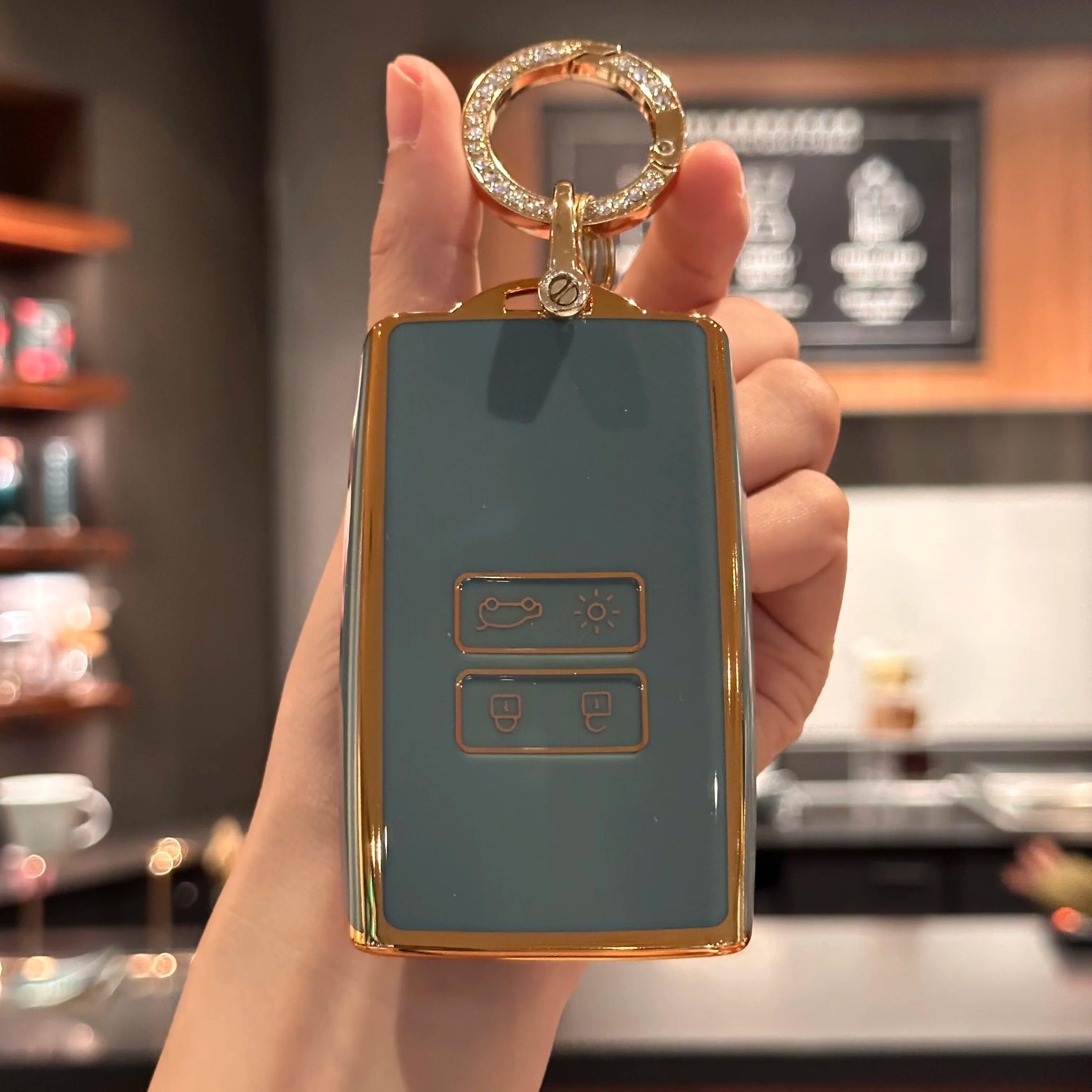 

Чехол для автомобильных ключей с брелоком для Renault Captur Koleos Kadjar Arkana Megane Dacia Duster Sandero Stepway Smart Remot