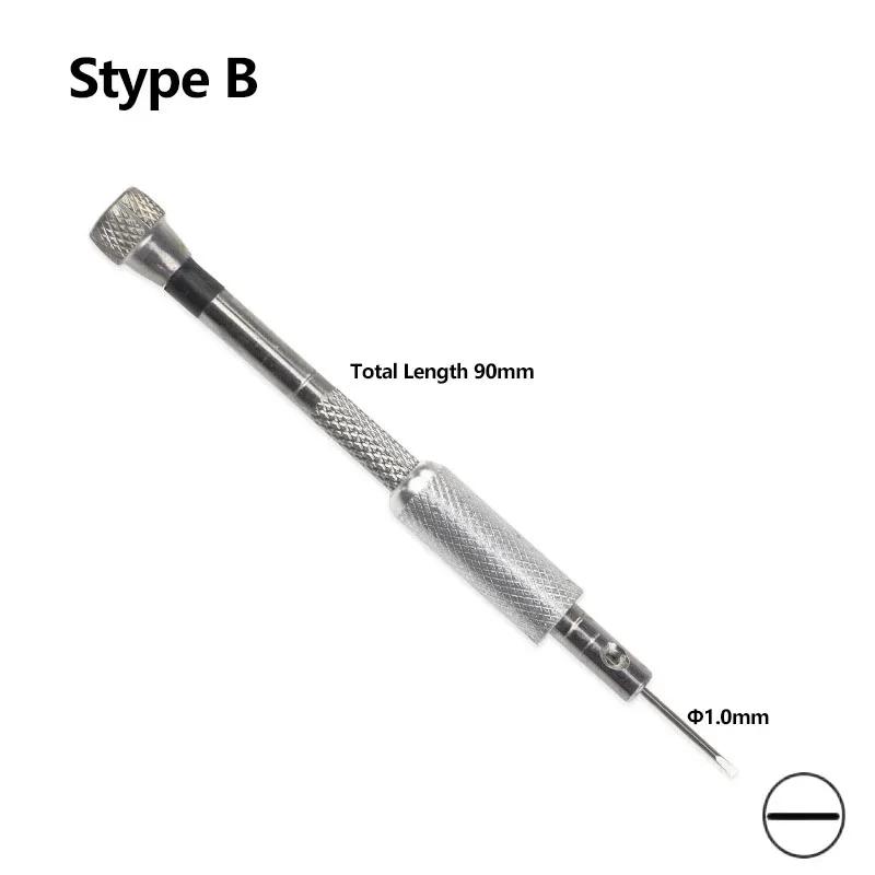 Small 0.8-1.6 Steel Single Screwdriver For Watch Glasses Repairing Portable Hand Tools Band Removal With  Link Pins Watchmaker