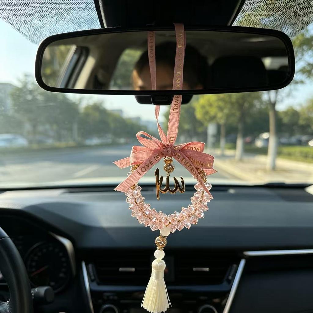 Heißer Verkauf Naher Osten Auto Rückspiegel Hängeornament Arabisches Auto Auto Anhänger Ramadan Dekoration Kristall Auto Hängend