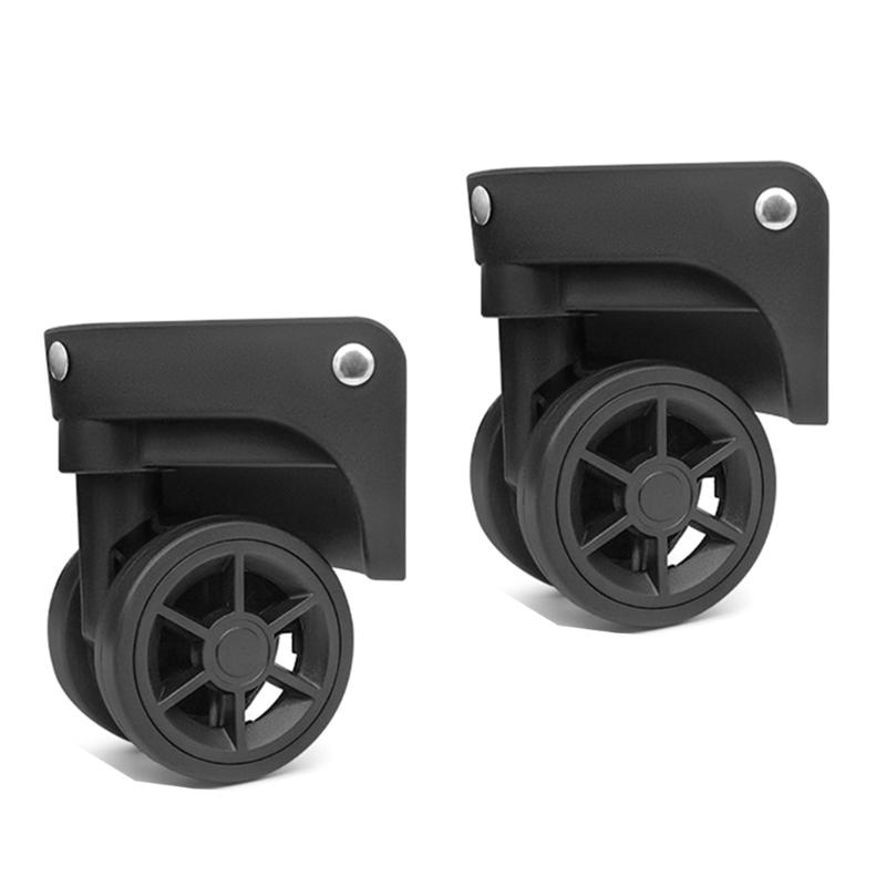 2 st Reservhjul för Resväska Kraftigt Rullhjul för Bagagebox Resväska 360 graders Svängbart Kit SilentWheel