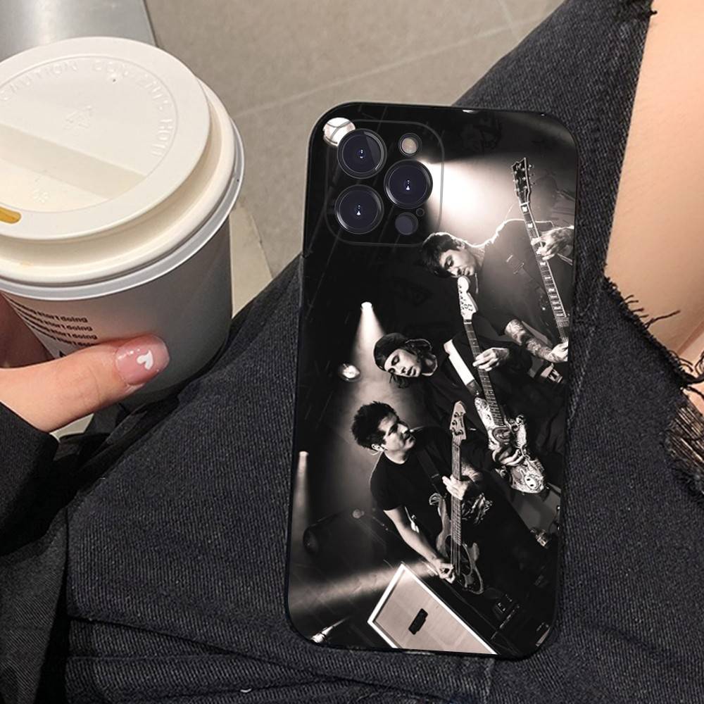 

P-Pierce The Veil Band Black Soft Phone Case For iPhone 16 15 14 13 11 12 17 Pro Max Mini Plus iPhone 14pro max