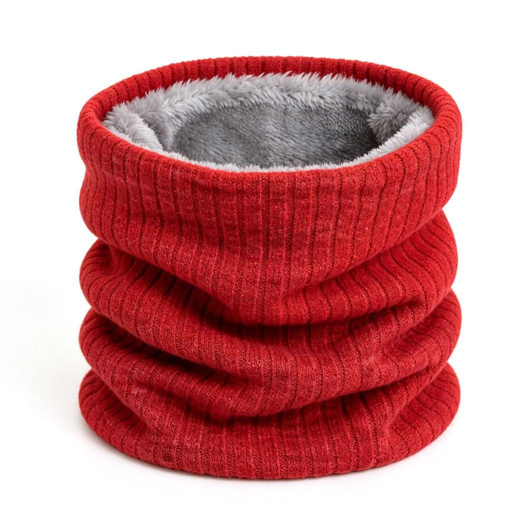 Men Winter Neck Warmer Thick Fleece Lined Thermal Neck Gaiter Soft Stretch Scarf for Skiing Cycling Hiking Cold Weather