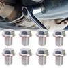 M14*1.5 Car Engine Oil Pan Oil Drain Plug Magnetic Extended Oil Drain Screw Gasket Auto Replacement Parts For Honda Volkswagen