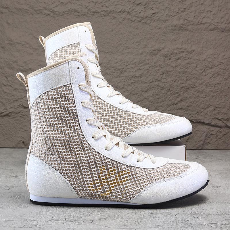 2026 New Wrestling Shoes for Men Breathable Boxing Training Boot Shock-Absorbant Combat Sneakers Men Training Fighting Boots