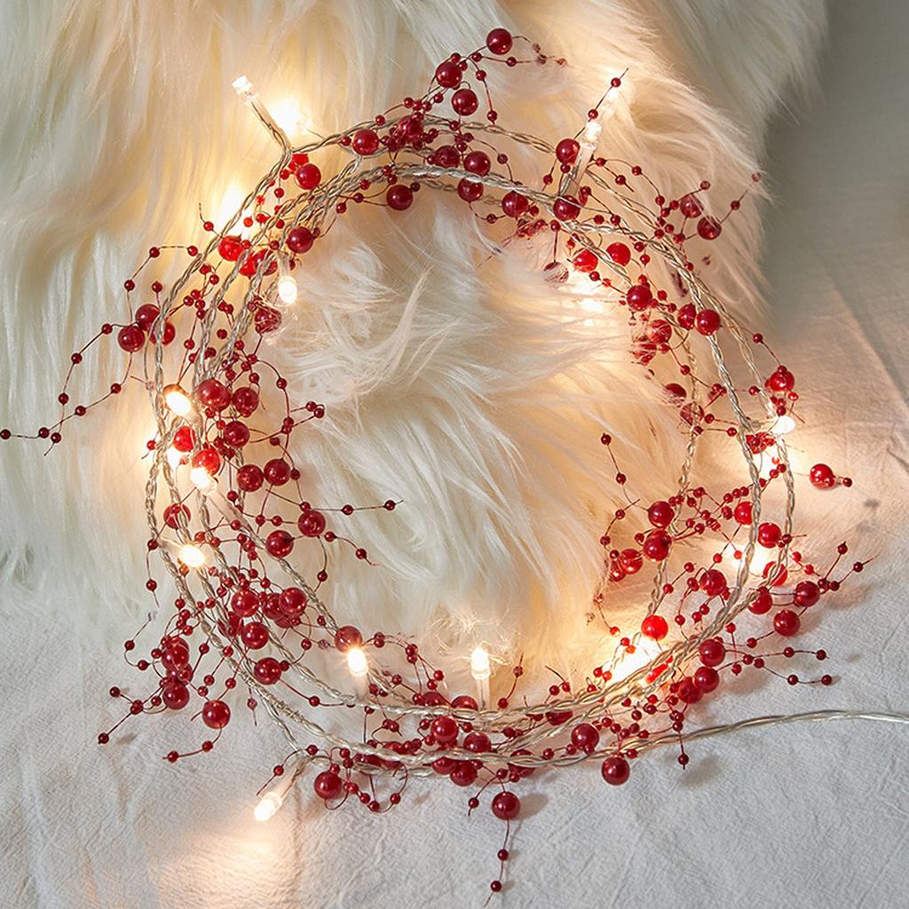 20 LED Christmas String Lights Battery Powered Christmas Decorations Christmas Garland For Fireplace Mantel Indoor Outdoor
