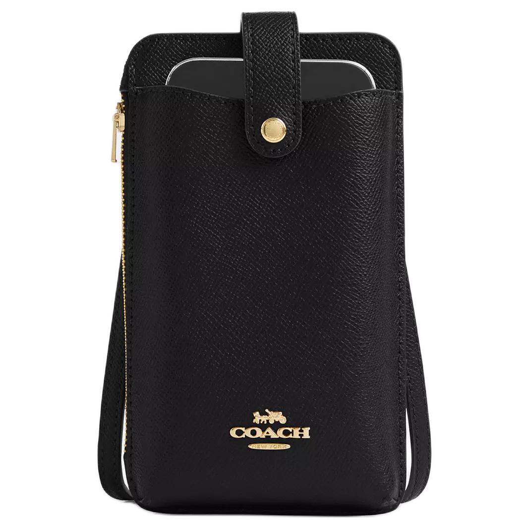 

Coach 10 Brand Logo Adjustable Shoulder Strap Crossgrain Leather Mini Shoulder Bag Women Shoulder Bag Black CW387-IMBLK Basic Set (Bag+Dust Bag)