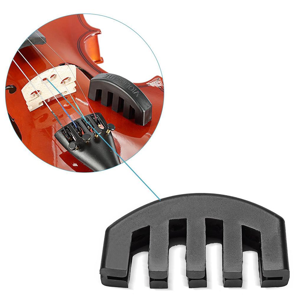 

Rubber 4 4 Violin Mute Practice Mute Fiddle Silencer with 5 Prongs
