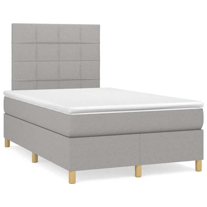 VidaXL Sommier à lattes de Lit avec Matelas et LED, Lit Rembourré, Lit Double, Lit Adulte de Chambre à Coucher Intérieur, 3270246