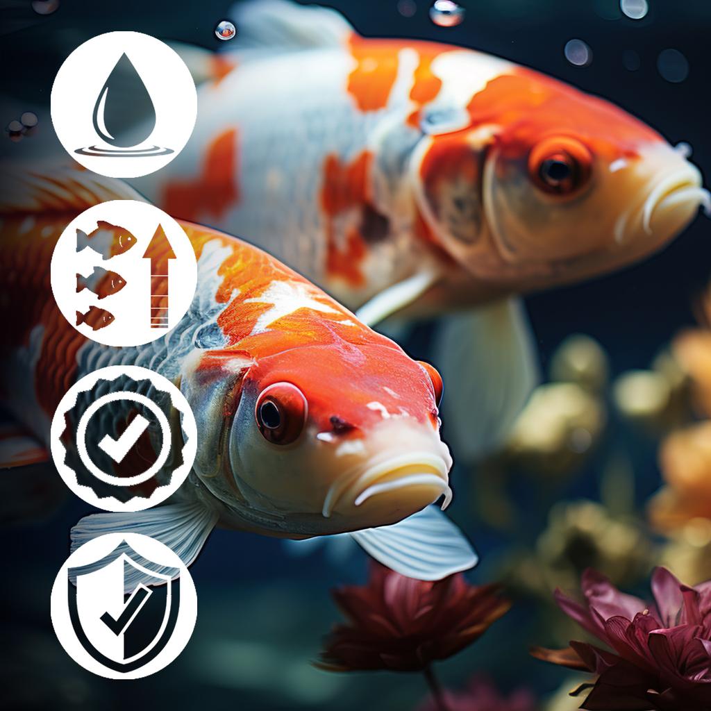 Mersjo Teichpellets MIX 5kg 6mm Schwimmendes Alleinfutter für Koi & Teichfische