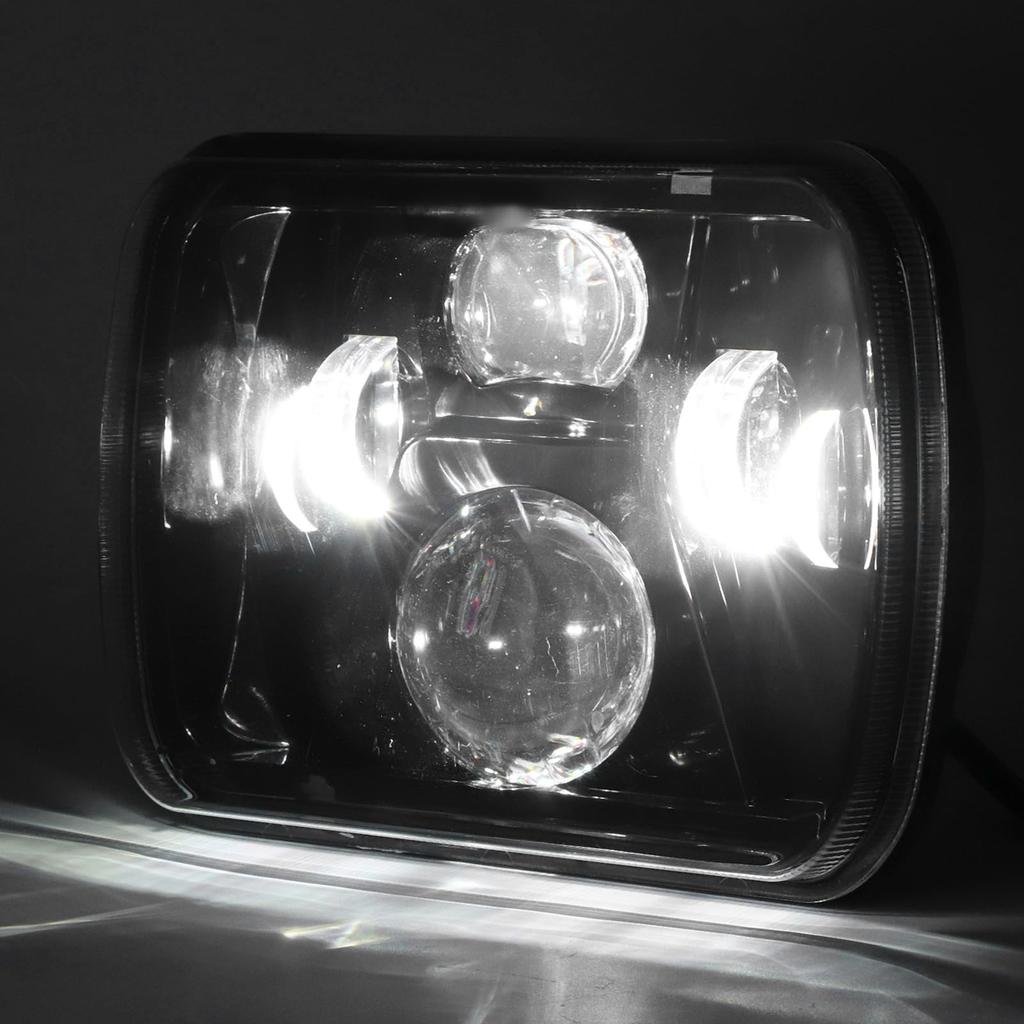 Front Light 5x7 Inch LED Headlight Wide Visibility Heat Dissipation System Spotlight Easy Installation