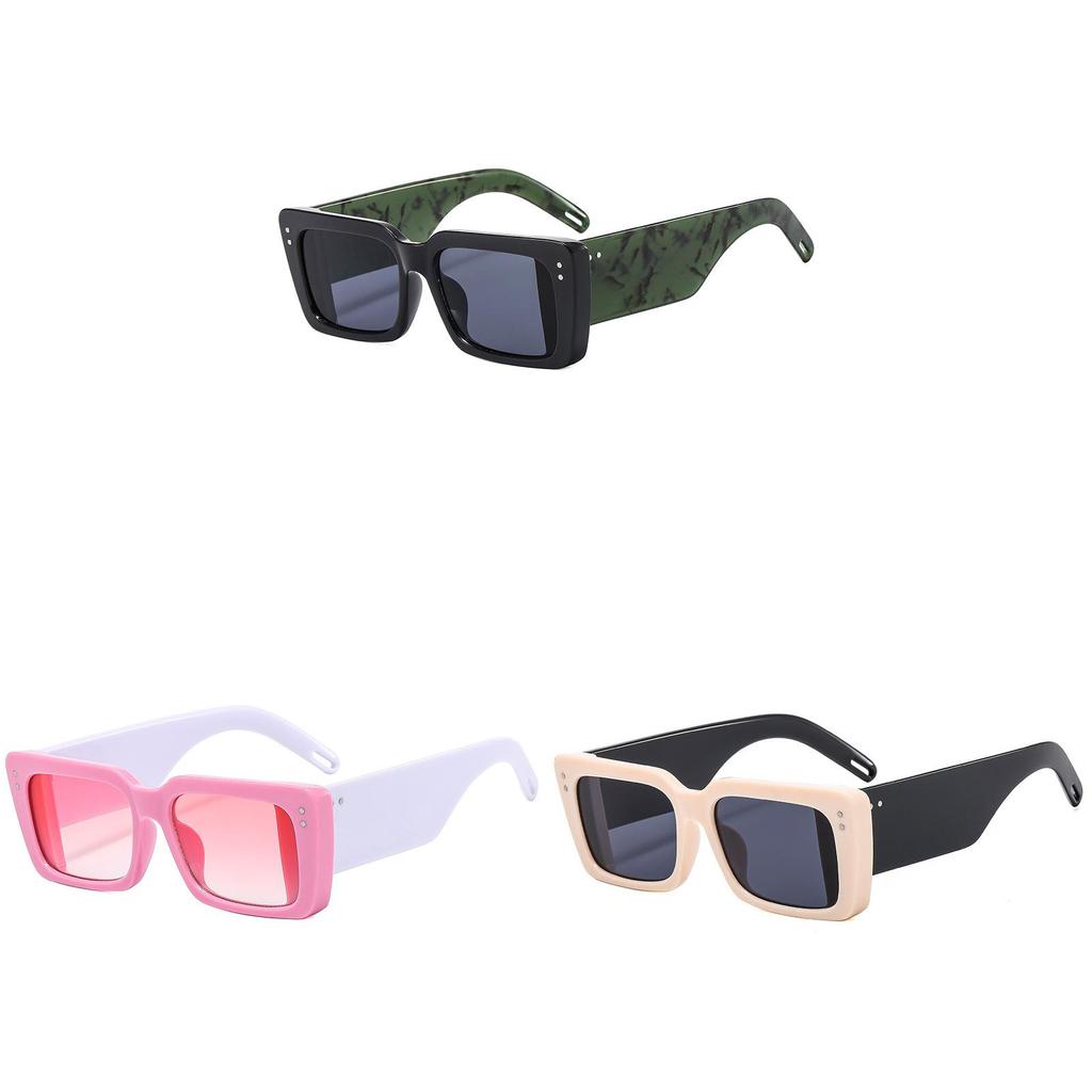 Hip Hop Square Frame Sunglasses For Men Women Uv400 Polarized Outdoor Fashion Accessory