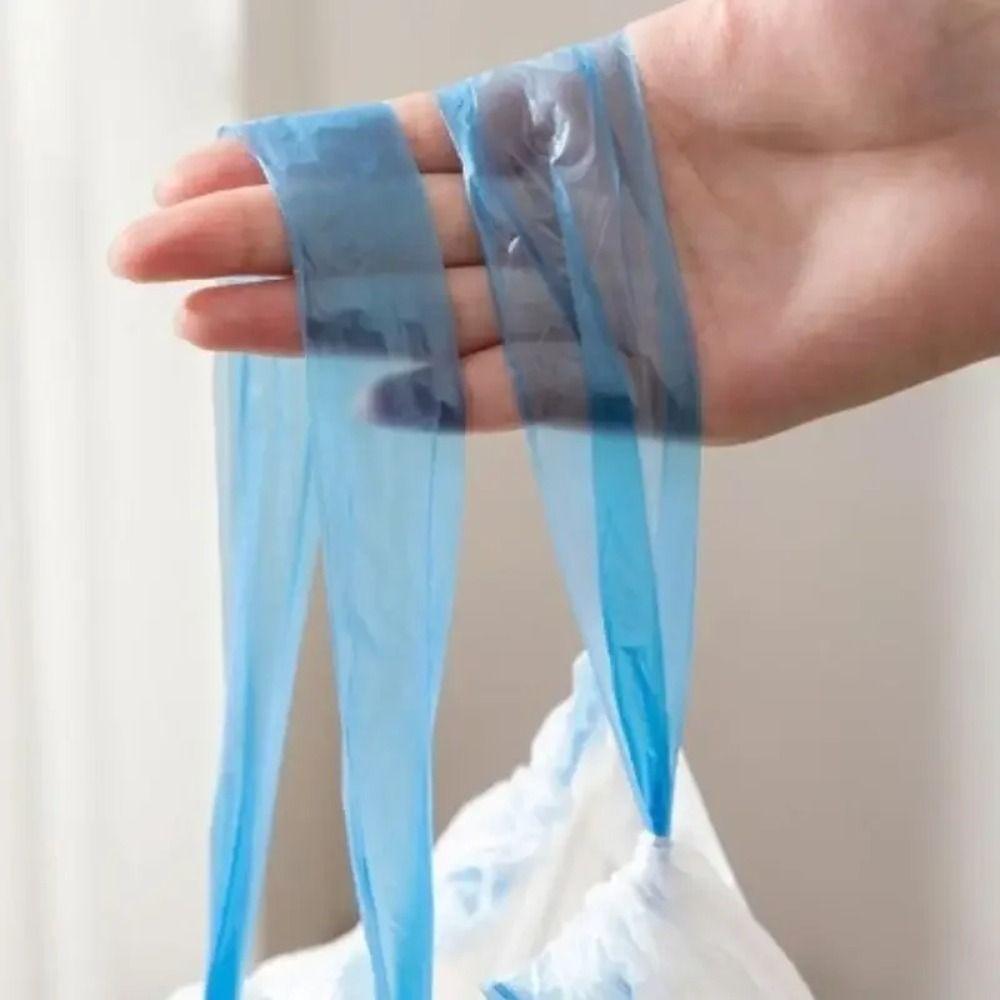 2 Roll Portable Drawstring Trash Bags 45x50cm Large Garbage Bag Durable Plastic Bag  Household Use