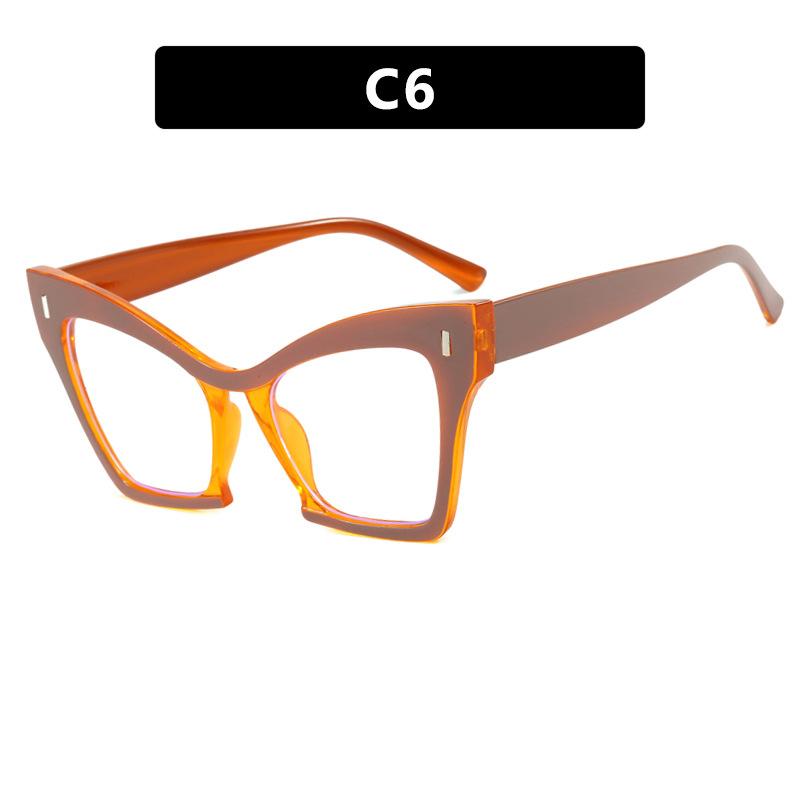 New Fashion Women Glasses Anti Blue Light Decoration Eyeglass Fashion Luxury Brand Design Retro Large Frame Computer Eyewear