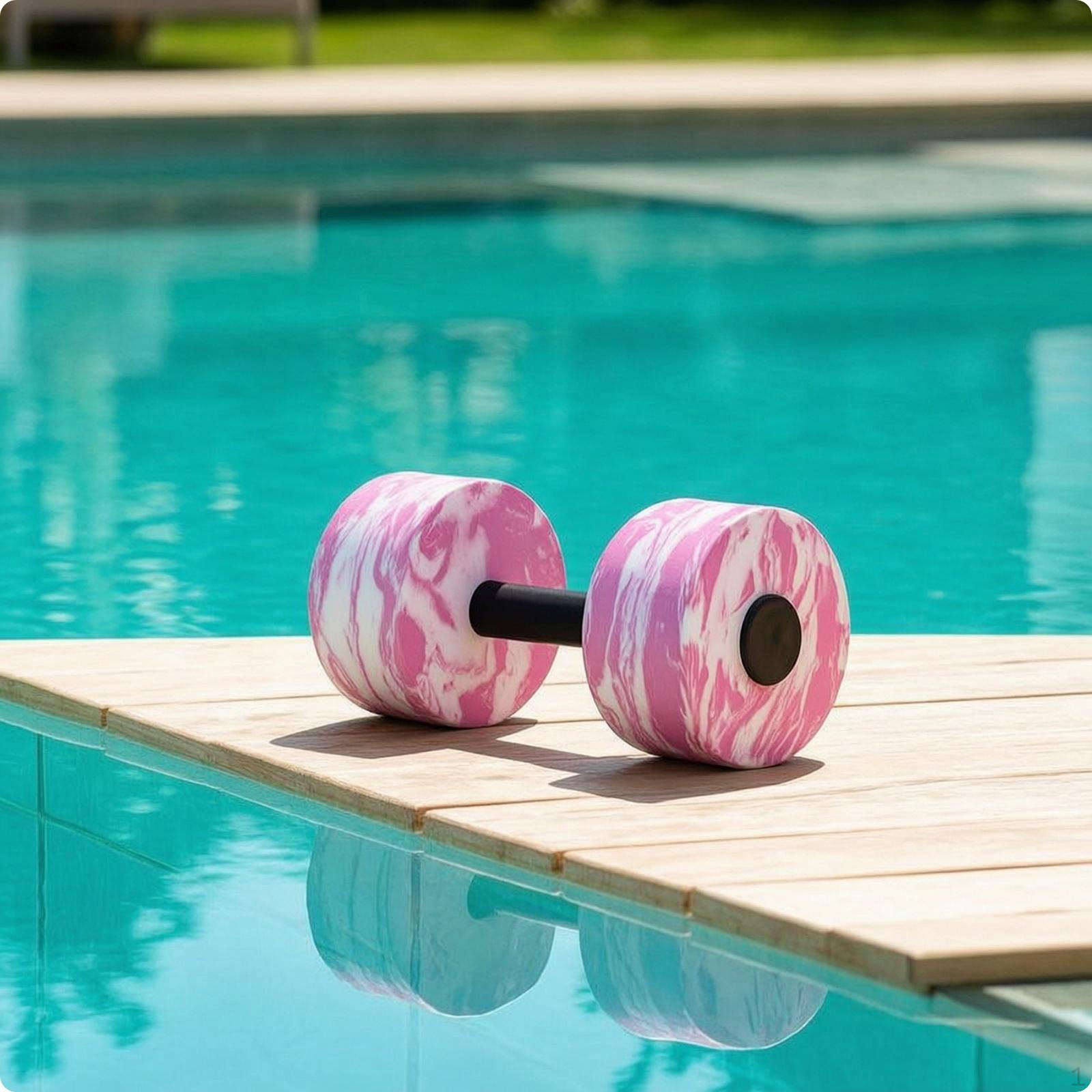 Water Dumbbell with Foam Weights EVA Lightweight Aquatic Exercise Dumbbells for