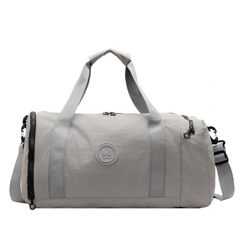 Women's multi-pocket classification design with shoe compartment, hand-held bag, wet and dry separation sports fitness bag, can cover the tie rod