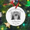 Personalised First Christmas in Our First Home Ornament Custom Address & Year  New Home Keepsake Gift First Home 2025