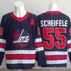 Men's Embroidered Ice Hockey Jersey - Jets Team #55, #13, #81