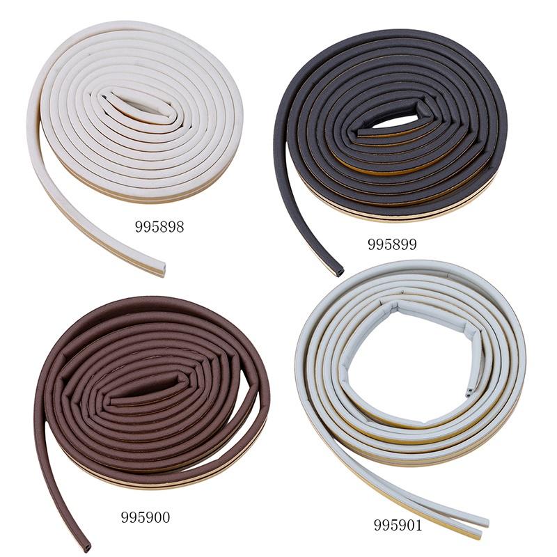 Soundproofing D Type Draught Window  Excluder Self Adhesive Collision Avoidance Seal Strip Foam