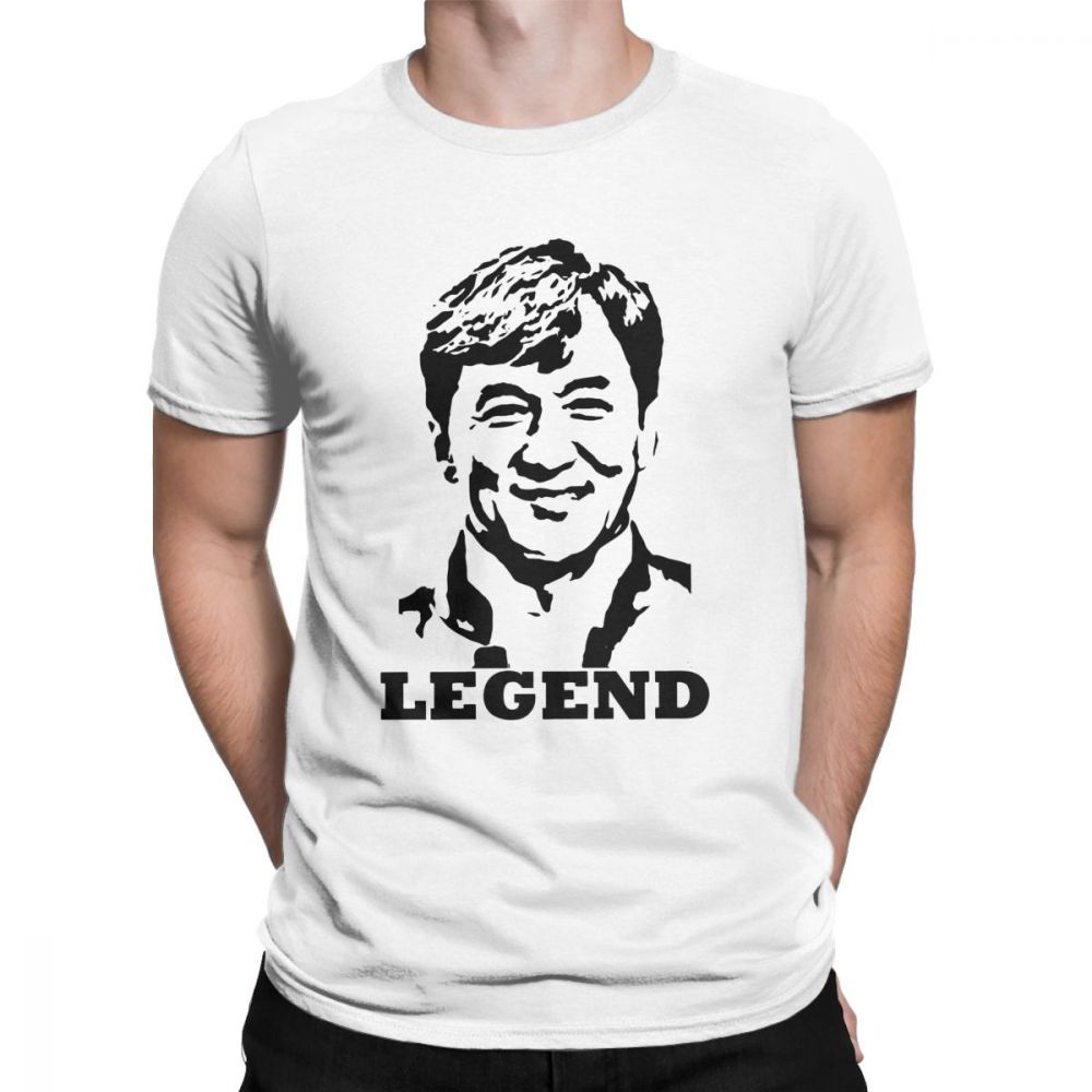 China Kung Fu Jackie Chan Betrunkener Meister T-Shirt Herren T-Shirt Film Chinesischer Drache Kampf Kurzarm T-Shirt Neues Vintage Shirt Oberteile