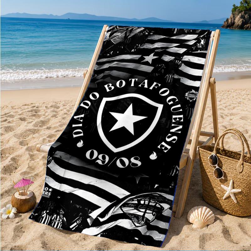 Botafogo Pride Emblem Printed Microfiber Beach Towel, Soft And Absorbent, Quick-Dry, Ideal for Summer Travel, Beach Essential, Swimming Pool