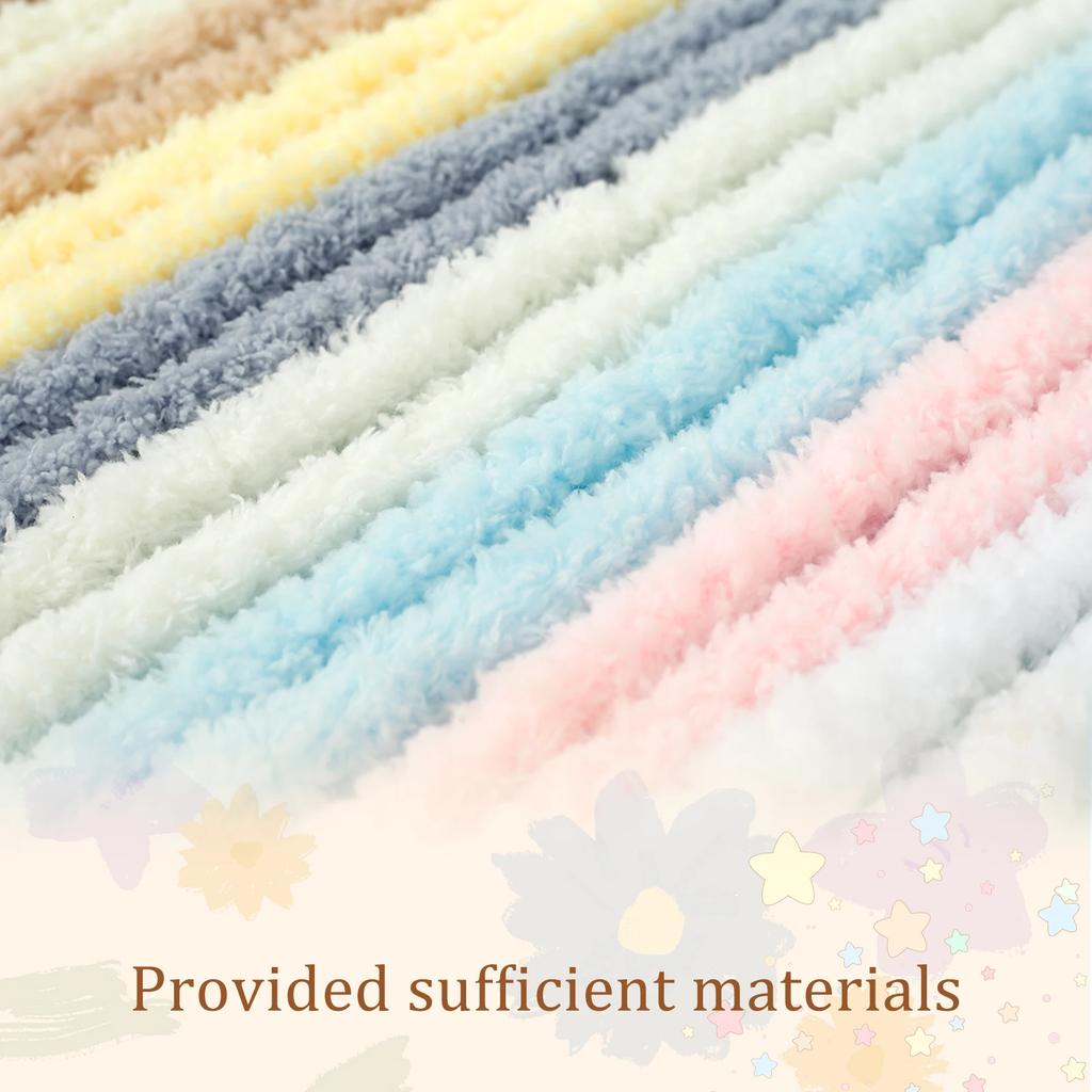 10 stuks Pijpenragers 100 cm Dikke Pluche Pijpenragers Knutselen Zachte Chenille Stelen Pijpenragers Knutselbenodigdheden Flexibele Pijp