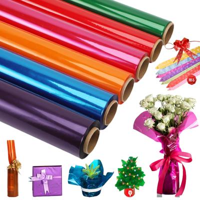 Fugntde Color Cellophane Color Cellophane Roll Cellophane Paper Transparent Paper Cellophane Wrap Roll Large Capacity Cellophane Wrapping Paper Width