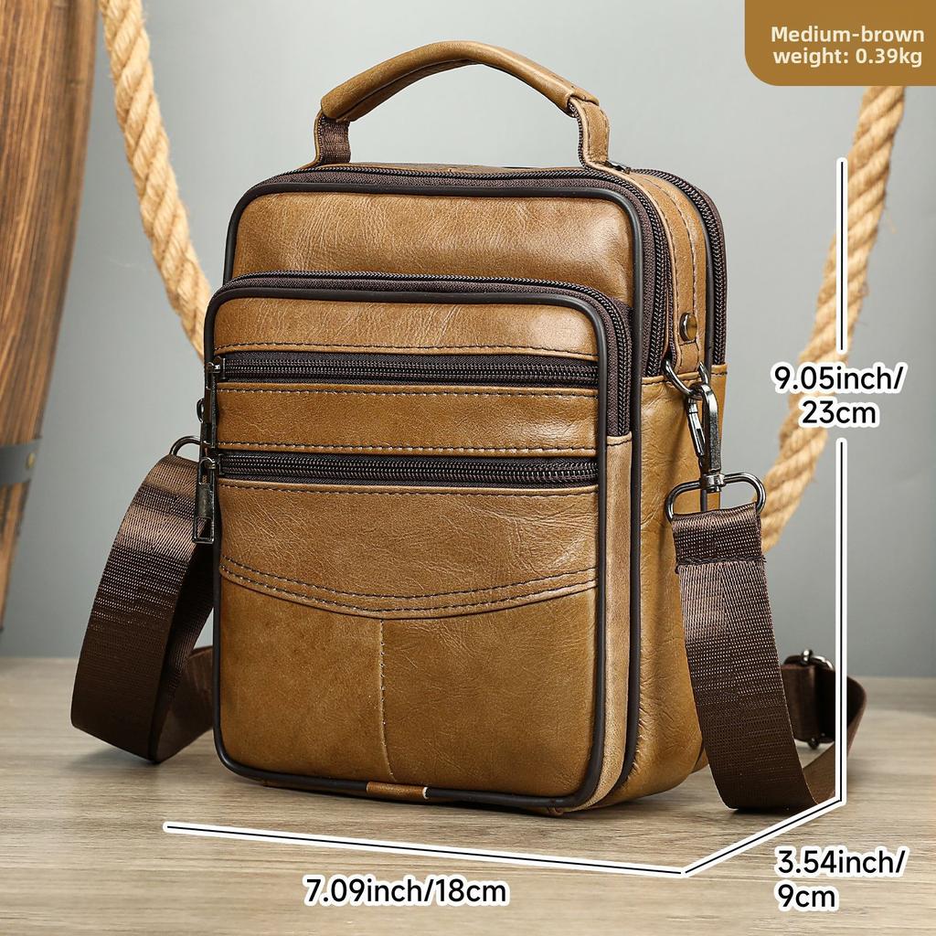 Retro and Versatile Single-shoulder Bag, High-end Commuting Outdoor Crossbody Bag, Multi-pocket Casual Small Crossbody Bag