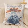 JJONAS BBROTHERS Cushion Cover Soft Plush Fabric DoubleSided Printed Sofa Cushion Cover for All Seasons Home Decor Gift