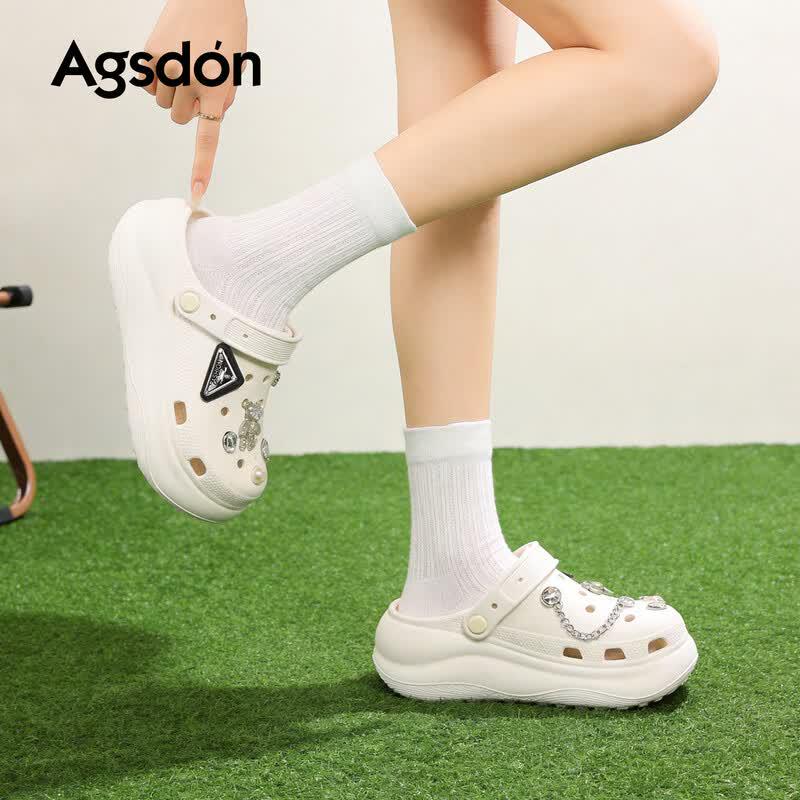 Agsdon Women s Platform Clog Sandals 37-38