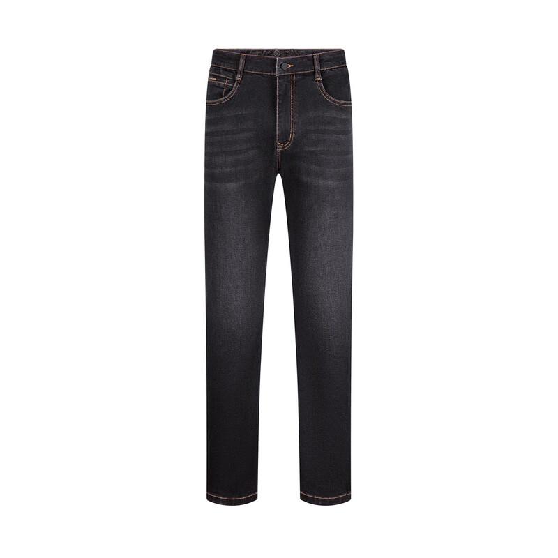 Qipai Men's High-Elastic Lyocell Blend Straight-Leg Jeans