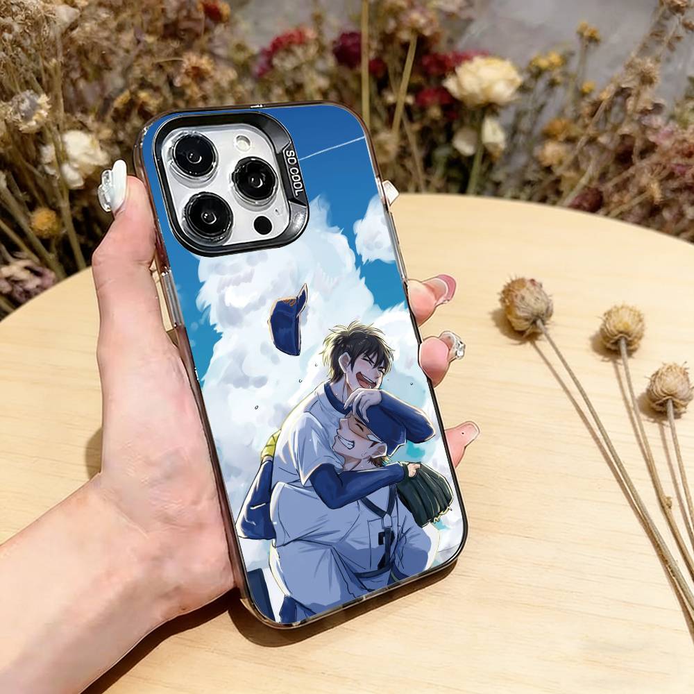 Ace of Diamond Phone Case For iPhone 17,16,15,14,13,12,11 Plus,Pro Max,XS,Colored Silver Plated Inside Cover iPhone12