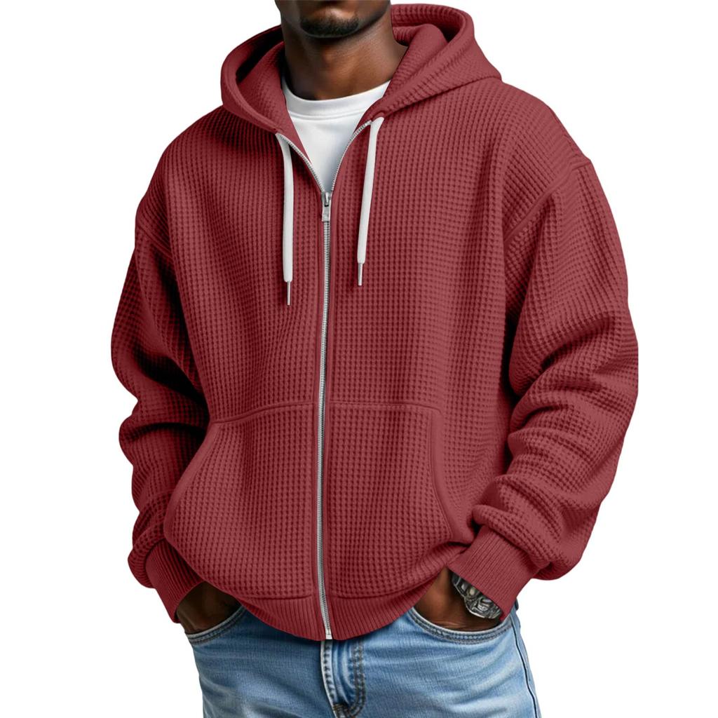 Men's Long Sleeve Hoodie Loose Fit Casual Streetwear Sweatshirt