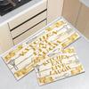 Retro Border Kitchen Tool Runner Rug Waterproof Oilproof Non Slip Anti Fatigue Farmhouse Floor Rug