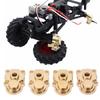 4Pcs RC Knuckle Cover Brass High Strength Rust Resistant RC Axle Gear Cover for FMS 1Celsius24 FCX24 RC Crawler