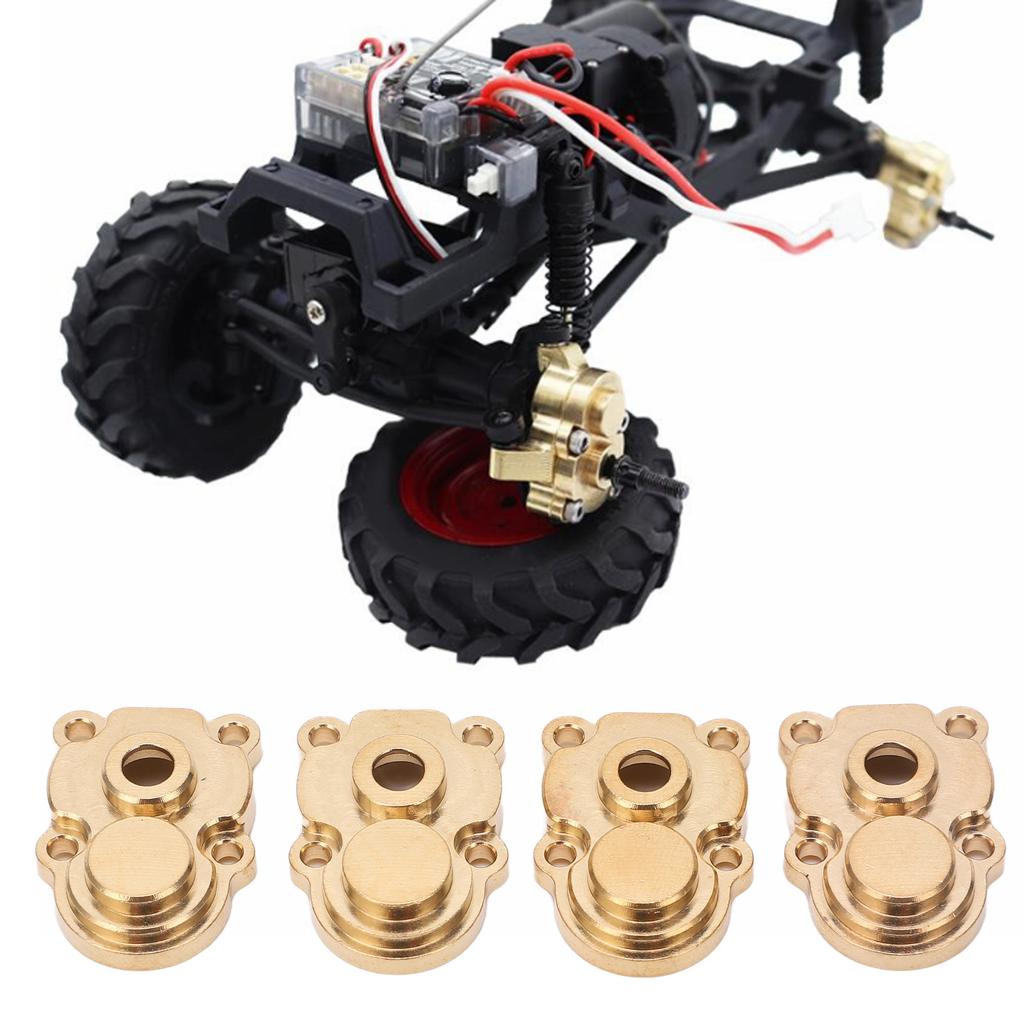 4Pcs RC Knuckle Cover Brass High Strength Rust Resistant RC Axle Gear Cover for FMS 1Celsius24 FCX24 RC Crawler