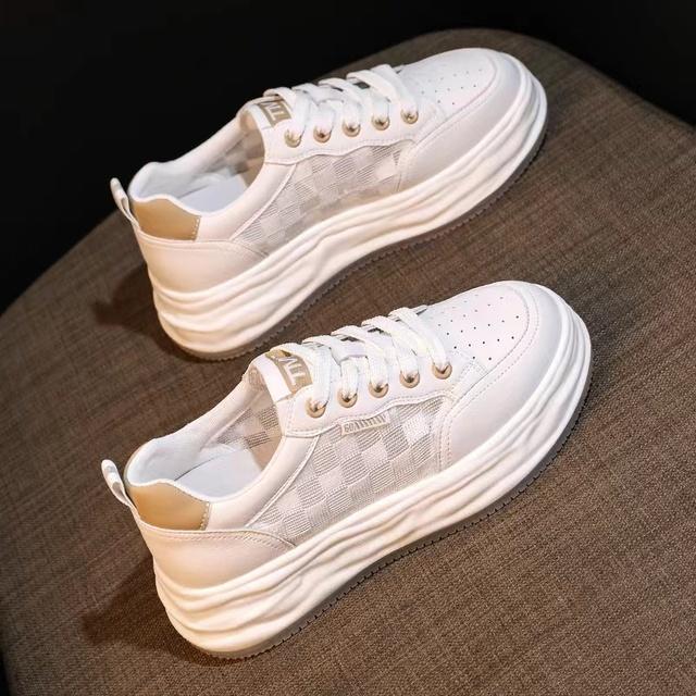 

Модные женские кроссовки, новые модные женские спортивные туфли, трендовые белые осенние туфли для женщин, новые туфли на вулканизированной платформе 36 белый