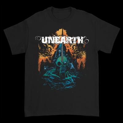 Camiseta de Algodón Talla Única Banda Retro Unearth K7.106