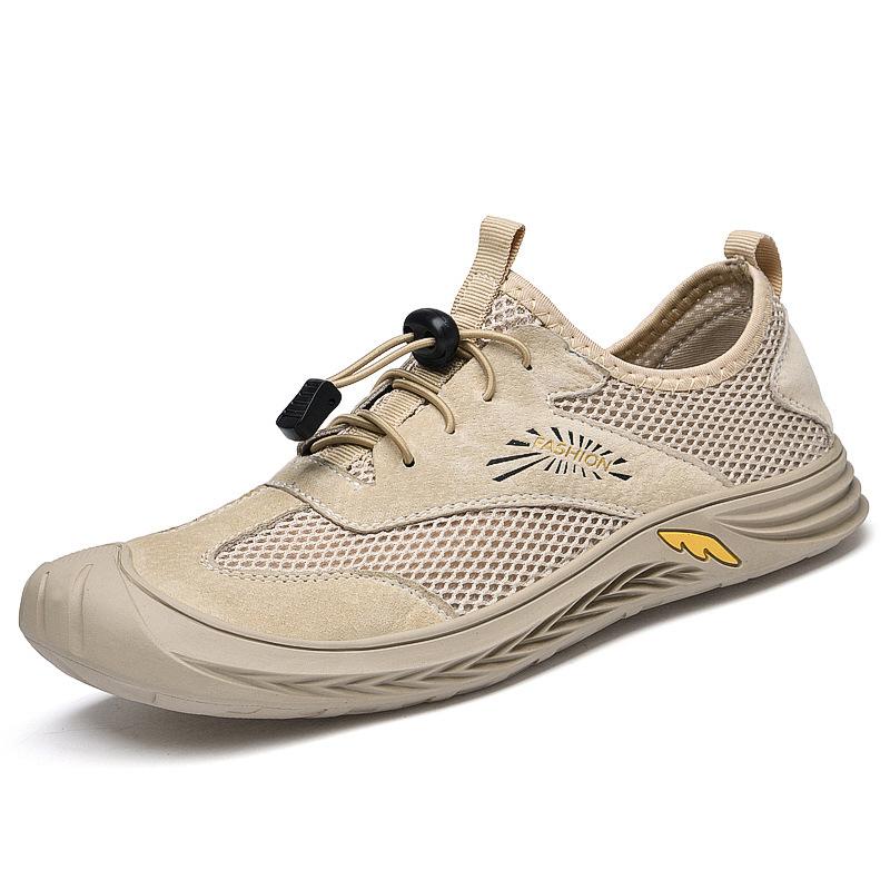 

Летние мужские сетчатые дышащие кроссовки, мужская обувь, легкая сетчатая обувь, уличные походные сандалии, повседневная обувь на мягкой подошве 45