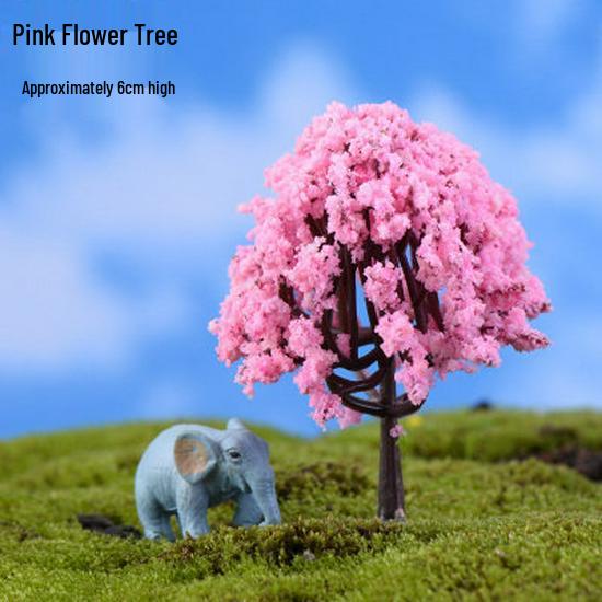 Decorative Miniature Trees & Succulents for Landscaping: Mini Fruit, Willow, Golden Leaf Trees, Moss Micro Landscape DIY Materials