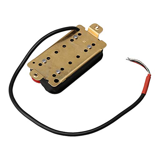 Yibuy 1 Pair Red and Black Invader Humbucker Dual Coil Ceramic Magnet High Output