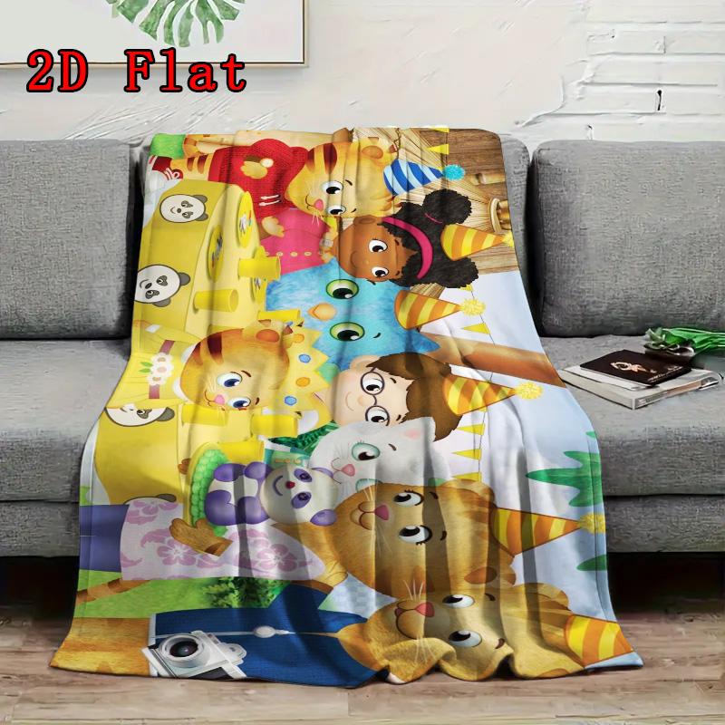 Daniel Tiger 2D Flat Pattern Flannel Blanket High Quality All Seasons Warmth and Comfort Perfect for Christmas Gifts.PMT0914283