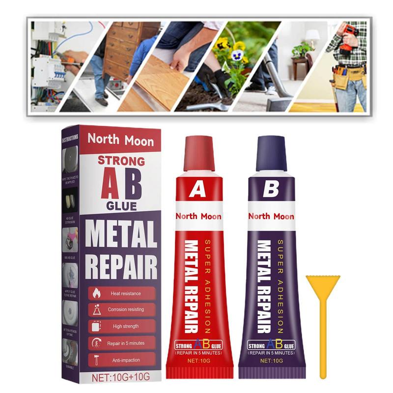 Magic Repair Glue AB Strong Metal Repair Glue Heat Resistance Cold Weld Metal Repair Adhesive Casting Glue for Metal PVC Repair