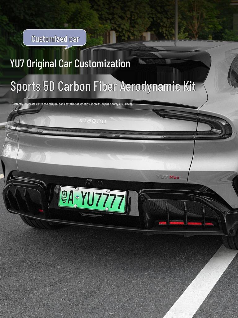Xiaomi YU7 Rear Diffuser Fog Light Trim Protective Cover