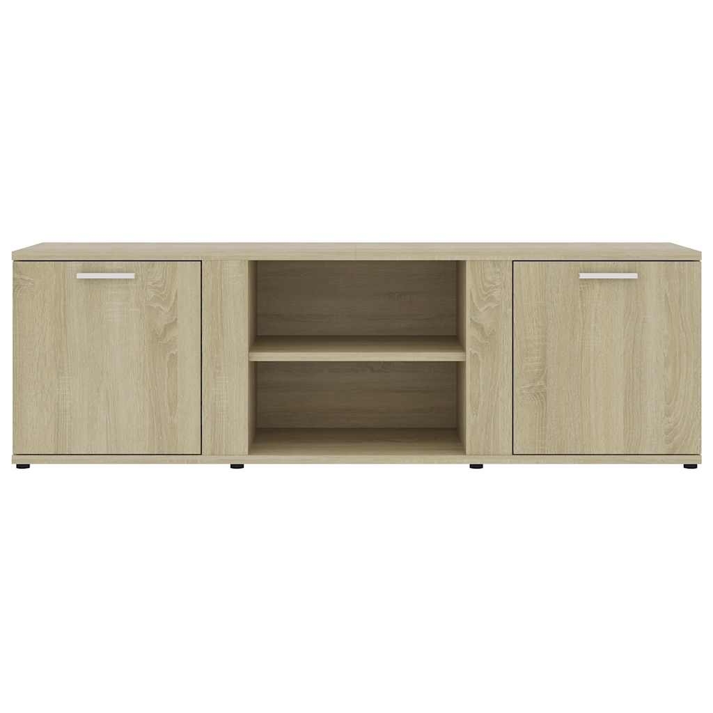 TV Cabinet in Sonoma Oak Finish 120 x 34 x 37 cm Particleboard