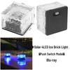 Waterproof Solar Ice Brick Garden Lights - Outdoor Glass Deck & In-Ground Lights