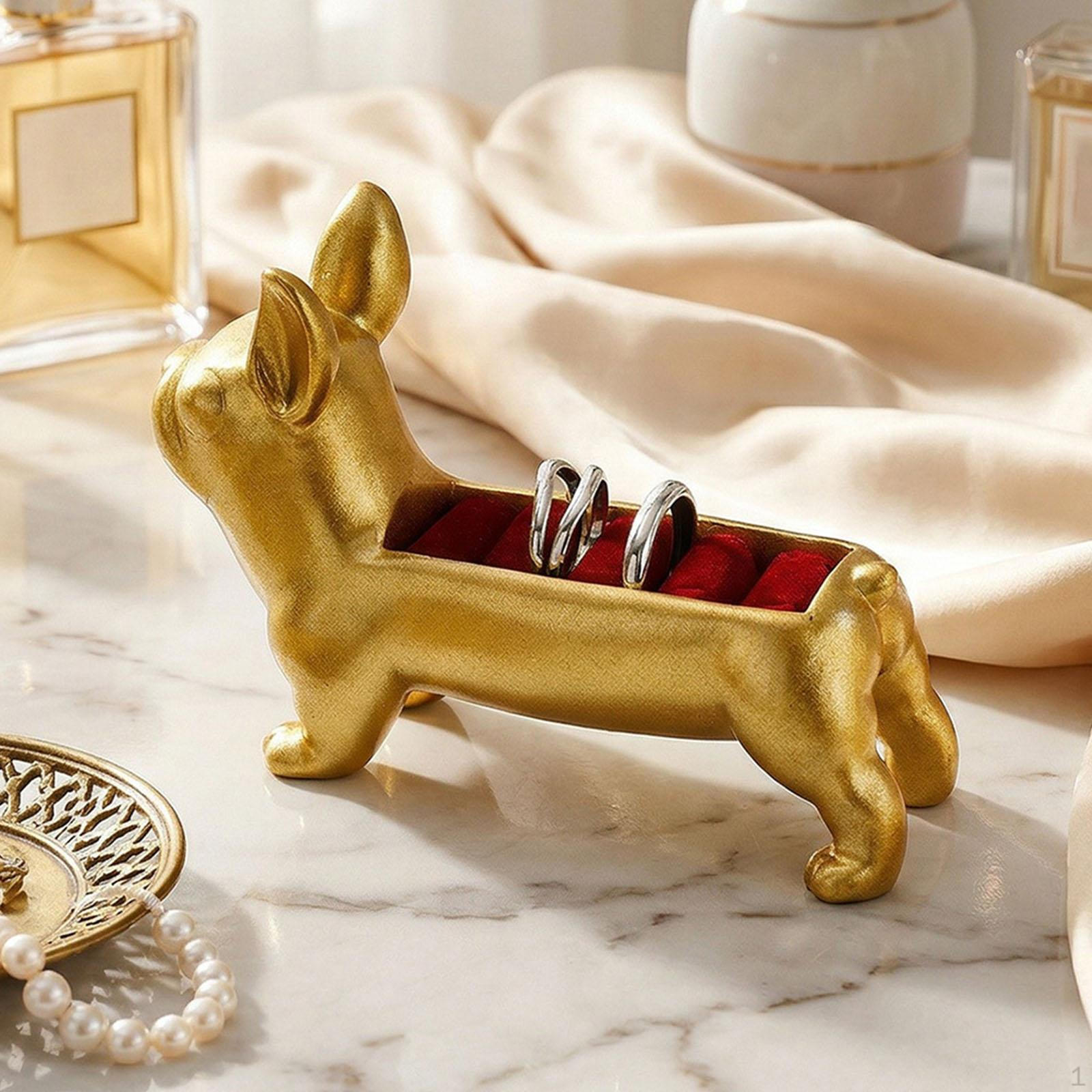 

Holder Organizer, Cute, Fun Sculpture, Decorative Bowl, Jewelry Tray for Bedroom, Vanity, Coffee золотий