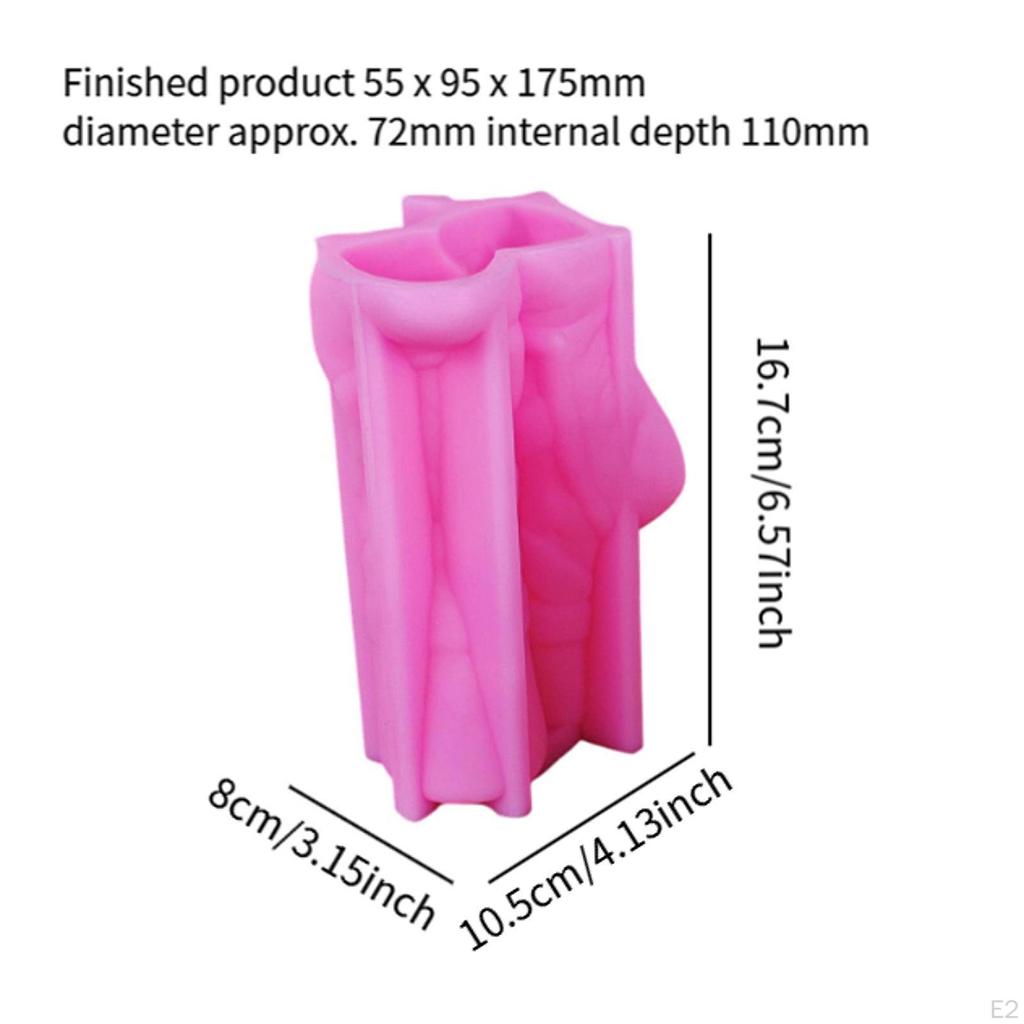 Flower Vase Silicone Model Decoration Epoxy Resin Casting Pot Beginners Unique Handmade