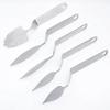 Stainless Steel Feather Leaf Chocolate Knife Cake Dessert Modeling Making Spatula Decorating Tool Kitchen Baking Pastry Utensils
