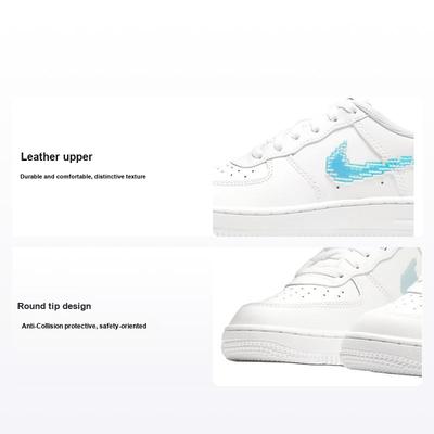 Air Force 1 LV8 PS Digital Swoosh - Adidași Albi pentru Copii Negru Multicolor CW1584-100