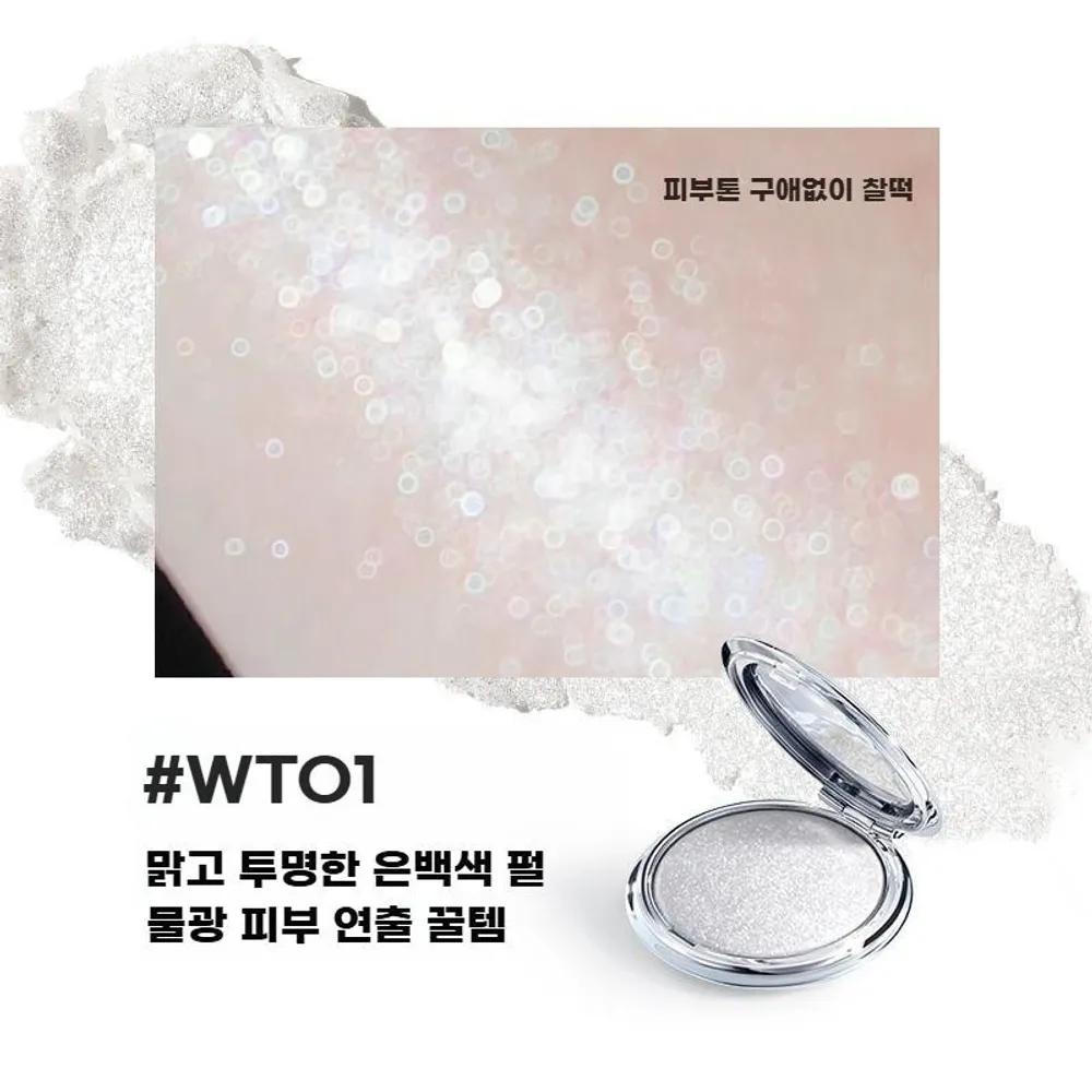 FOCALLURE Cream Water Highlighter Monochrome PK04 Andromeda Pink Silver
